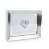 Cadre photo 15x10 mat vert/argent