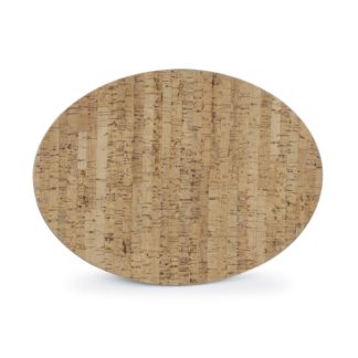 Plat décoratif oval couche bois