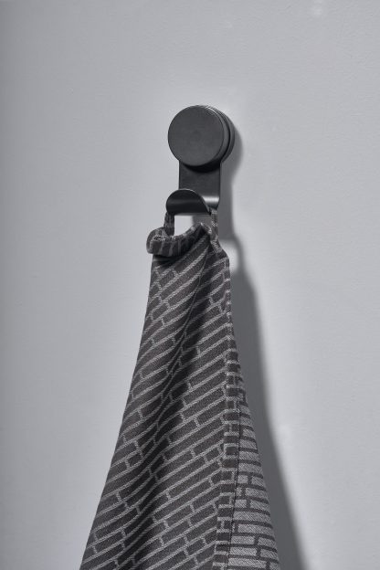 Crochet simple avec ventouse noir, ZONE®-1