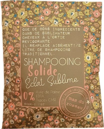 Shampooing solide Eclat sublime, 60g, mas du roseau®-1