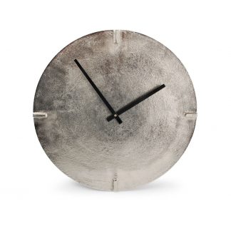 Horloge murale métal argentée, 38cm,, S&P®-1
