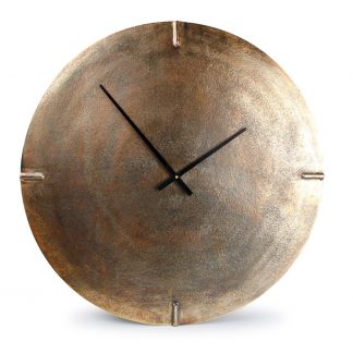 Horloge murale métal couleur cuivre, 74cm, S&P®-1