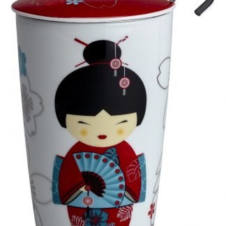 Mug Teaeve 'little geisha' rouge by EigEnart®-1