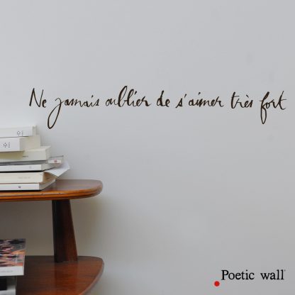 Ne jamais oublier de s'aimer, Poetic wall®-1