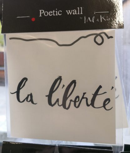Charmette - La liberté, Poetic wall®-1