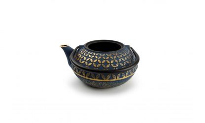Théière en fonte or/bleu, 0,8l, S&P®-3