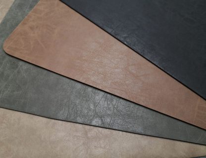 Set de table imitation cuir, Truman, noir, ziczac®-3