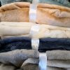 Poncho COSY collar micro flanel, taupe, tiseco®-2