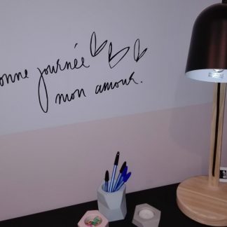 Bonne journée mon amour, Poetic wall®-1