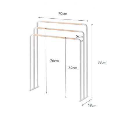 Porte-essuie blanc, Plain, Yamazaki®-1