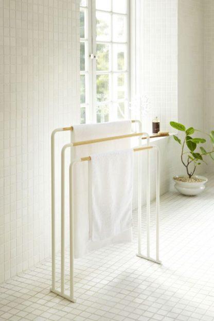 Porte-essuie blanc, Plain, Yamazaki®-4