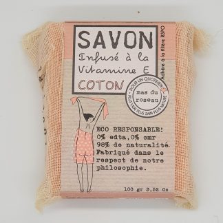 Savon végétal parfumé, Coton, 100g, mas du roseau®-1