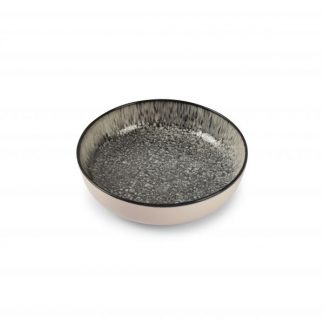 Black Gravel, assiette creuse 18,5xH5cm, ONA®-1