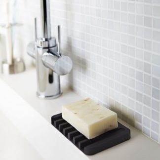 Porte savon silicone noir, yamazaki®-3