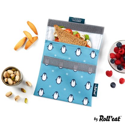 Snack'n'Go, ANIMALS Pinguin, Sac à sandwish, Roll'eat®-2