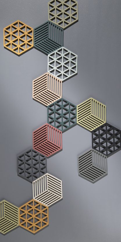 Sous plat Triangles, noir, ZONE®-2