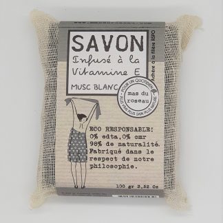 Savon végétal parfumé, Musc blanc, 100g, mas du roseau®-1