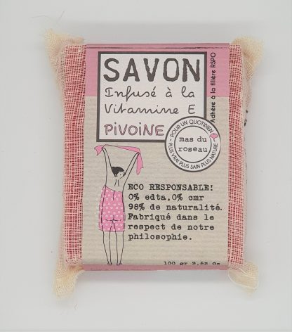 Savon végétal parfumé, Pivoine, 100g, mas du roseau®-1