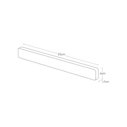 Porte-couteaux magnétique Tower Blanc, Yamazaki®-2