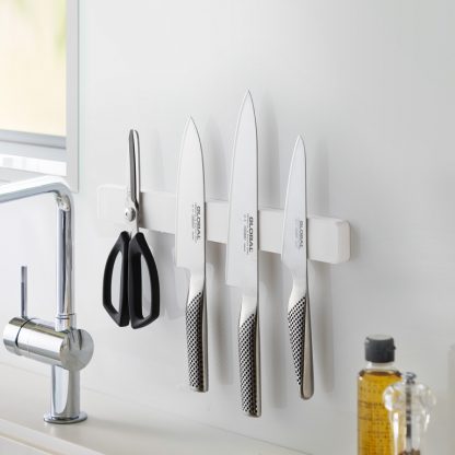 Porte-couteaux magnétique Tower Blanc, Yamazaki®-3