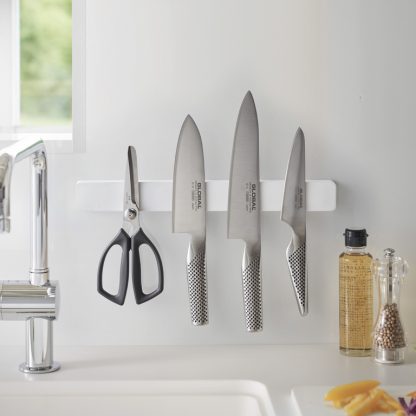 Porte-couteaux magnétique Tower Blanc, Yamazaki®-4