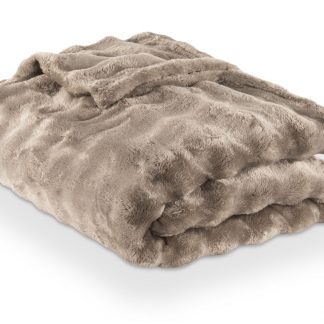 Plaid BUBBLE 150x200 taupe, Tiseco®-1