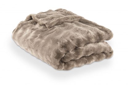 Plaid BUBBLE 150x200 taupe, Tiseco®-1
