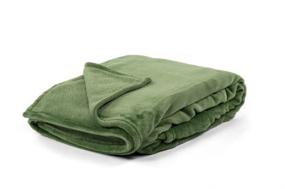 Plaid COSY Microflannel 130x160 vert olive, TISECO®-2