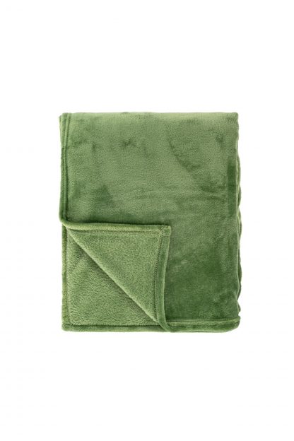 Plaid COSY Microflannel 130x160 vert olive, TISECO®-3