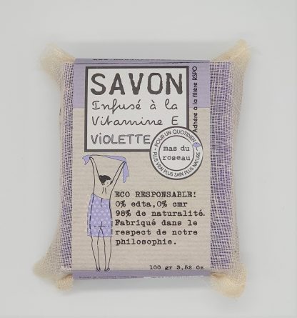Savon végétal parfumé, Violette, 100g, mas du roseau®-1
