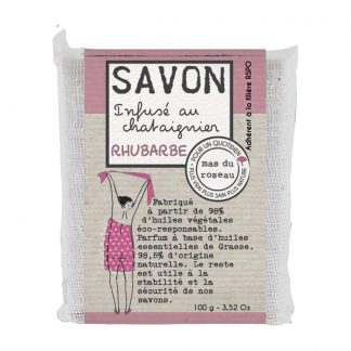 Savon végétal parfumé, Rhubarbe, 100g, mas du roseau®-1
