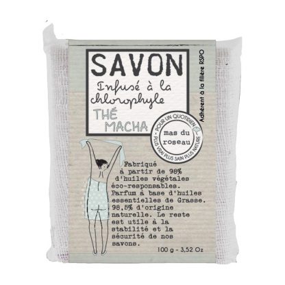 Savon végétal parfumé, Thé Matcha, 100g, mas du roseau®-1