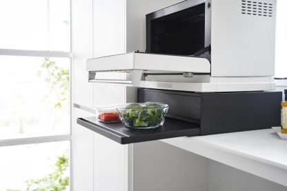 Plateau de cuisine Tower avec tiroir extensible noir, Yamazaki®-4