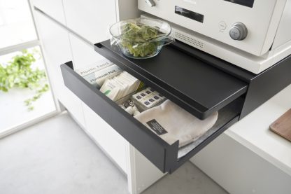 Plateau de cuisine Tower avec tiroir extensible noir, Yamazaki®-5