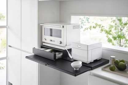 Plateau de cuisine Tower avec tiroir extensible noir, Yamazaki®-9