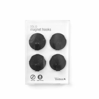 Aimant crochet noir, set/4, Trendform®-1