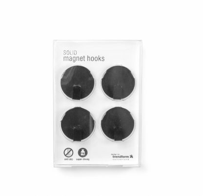 Aimant crochet noir, set/4, Trendform®-1
