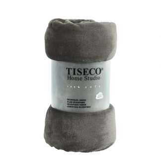 Plaid COSY microflannel 150x200 Taupe, TISECO®-1