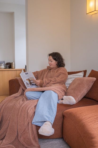 Coussin COCOON brun, TISECO®-5