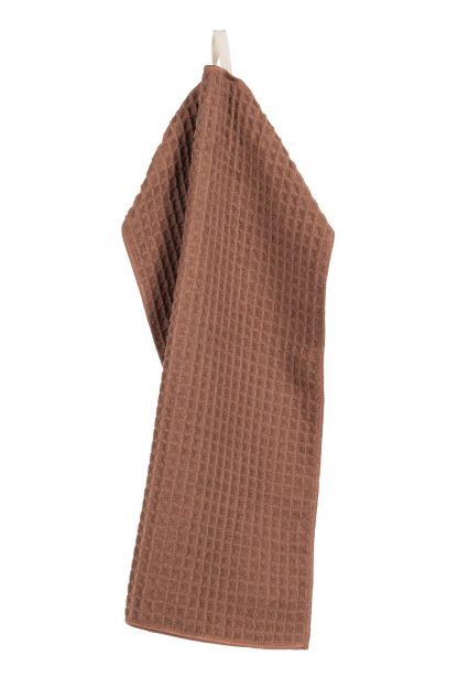 Essuie de cuisine gauffré ESSANTIALS set/2 cognac, Tiseco®-1