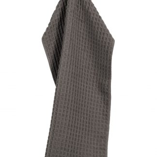 Essuie de cuisine gauffré ESSANTIALS set/2 gris, Tiseco®-1