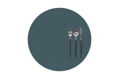 Set de table rond TOGO, pétrole, ziczac®-2