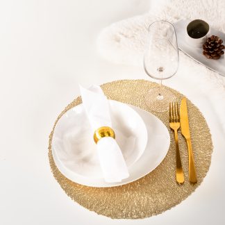 Set de table "CAPELINNI" or, Ø 38 cm, ziczac®-1