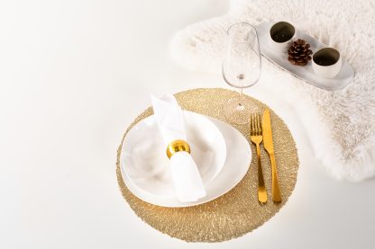 Set de table "CAPELINNI" or, Ø 38 cm, ziczac®-1