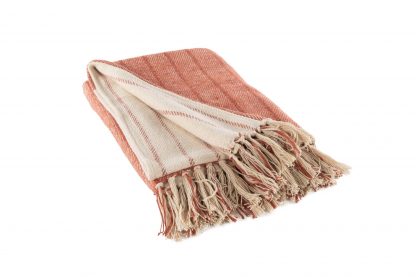 Plaid ALMA, 130x160 cm, brique, Tiseco®-2