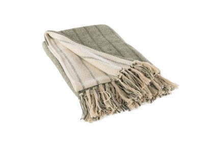 Plaid ALMA, 130x160 cm, olive, Tiseco®-1