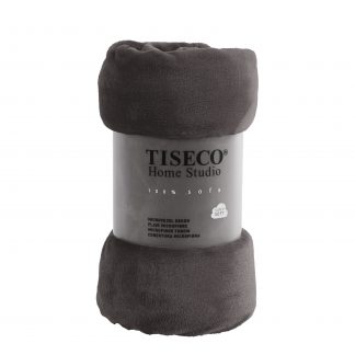 Plaid COSY microflannel 180x220 gris, TISECO®-1