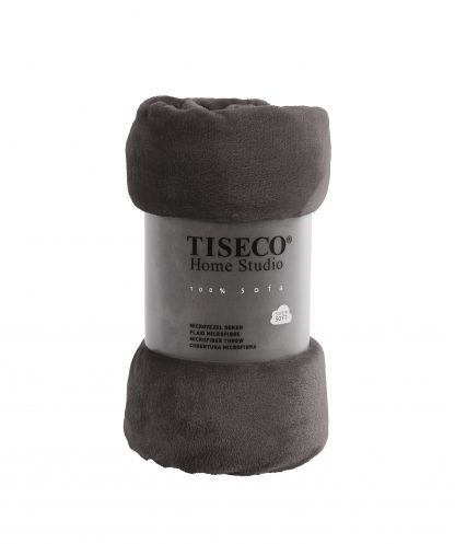 Plaid COSY microflannel 180x220 gris, TISECO®-1