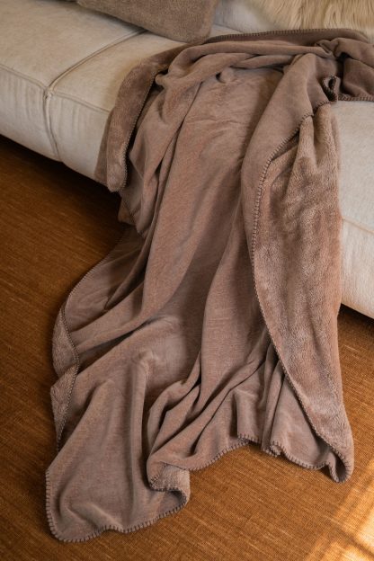 Plaid TOMO taupe, 150x200 cm, Tiseco®-3