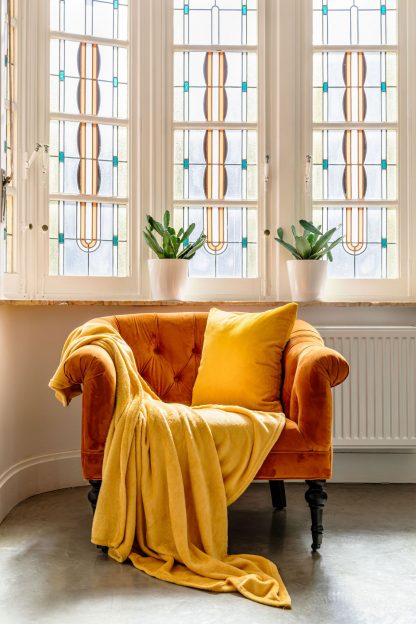 Plaid COSY microflannel 180x220 Tournesol, Tiseco®-3